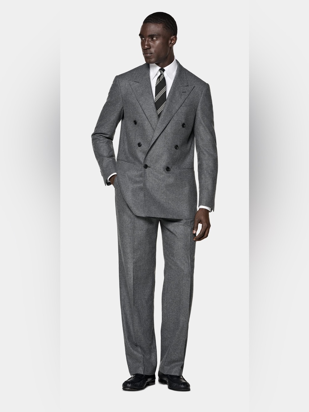 SUITSUPPLY Double Breasted Wool Blazer and Pants Suit Sz 36